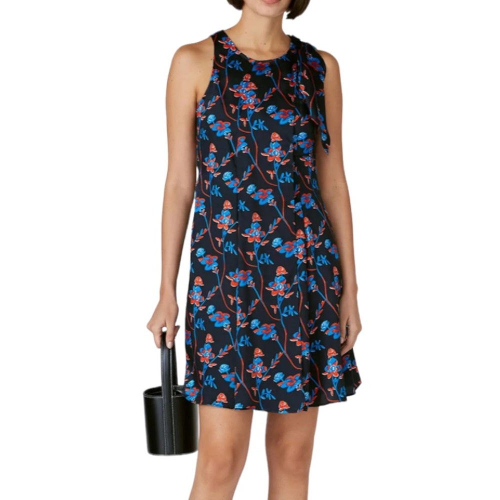 Thakoon Collection floral dress black daisy printed mini dress - Sz 4 - Picture 1 of 16